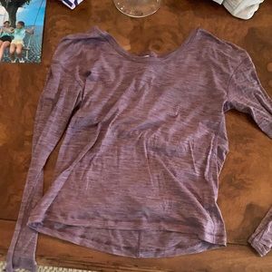 Purple long sleeve lululemon shirt